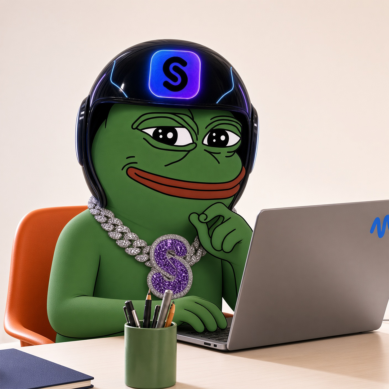SENDPEPE choosing spare raven cash from a wooden wardrobe